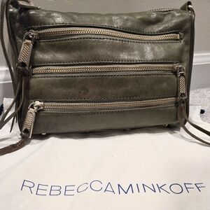 Rebecca Minkoff Olive Green Leather Crossbody Bag